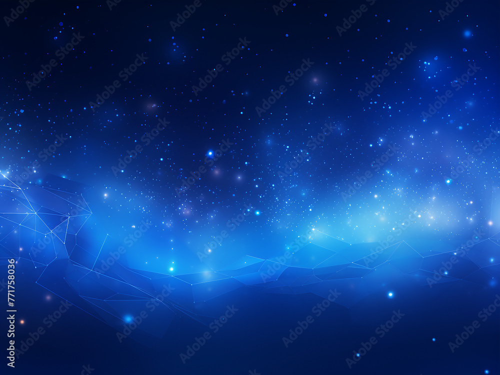 A cosmic blue touch in the galaxy. AI Generation. A cosmic blue touch in the galaxy. AI Generation.