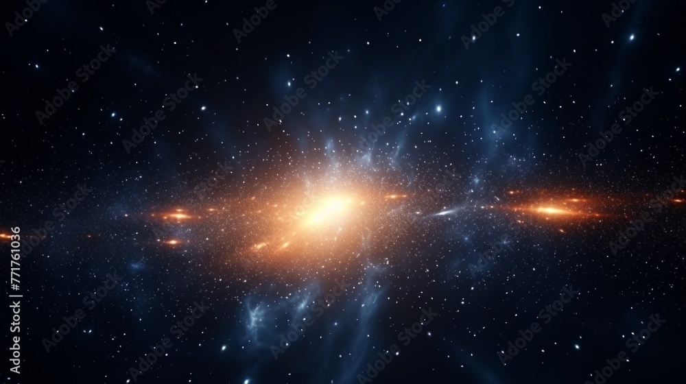 Abstract Particle Moving In The Sci-fi Space Wallpaper, Background