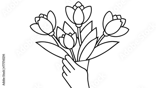 Captivating Hand Bouquet Vector Designs Elevate Your Visuals with Stunning Florals