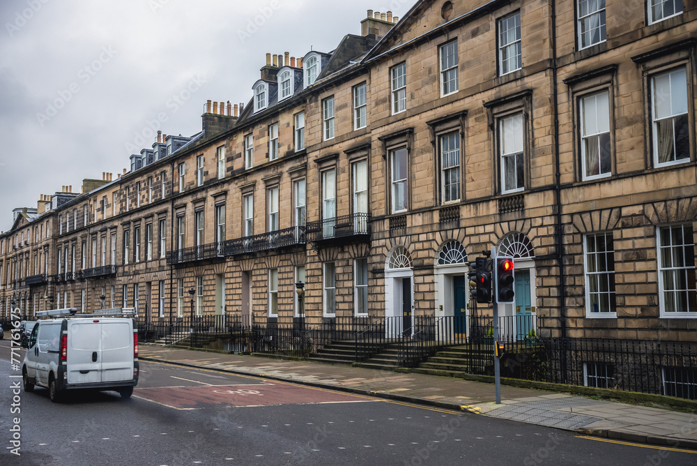 Houses in Edinburgh city, Scotland