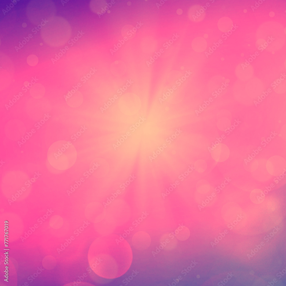 Pink square bokeh background For banner, poster, social media, ad, and various design works