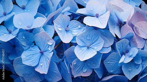 Seamless hydrangeas