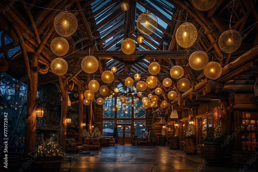 Lights in a lodge