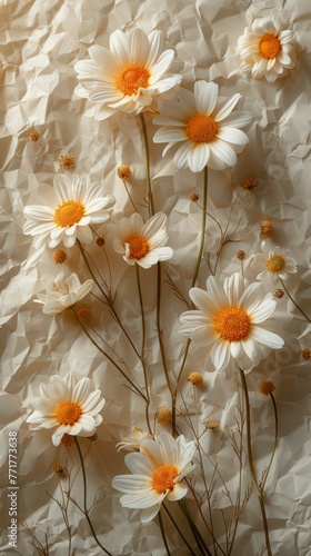Flowers Scattered in Grass