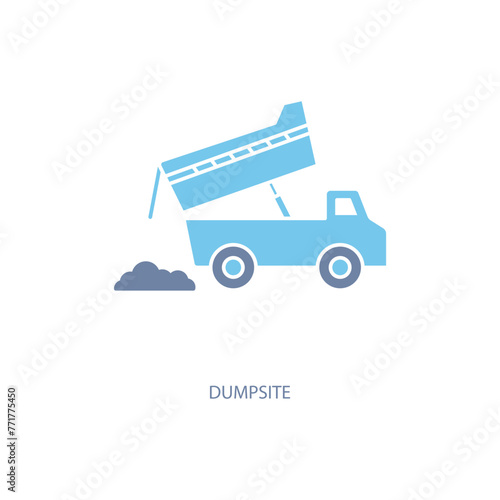dumpsite concept line icon. Simple element illustration. dumpsite concept outline symbol design.