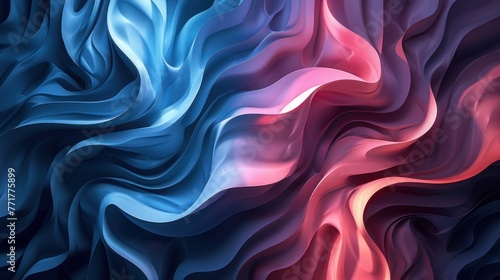 a set of blue and pink abstract backgrounds, in the style of rounded forms, rounded, dark sky-blue and dark crimson, abstraction. Generative AI