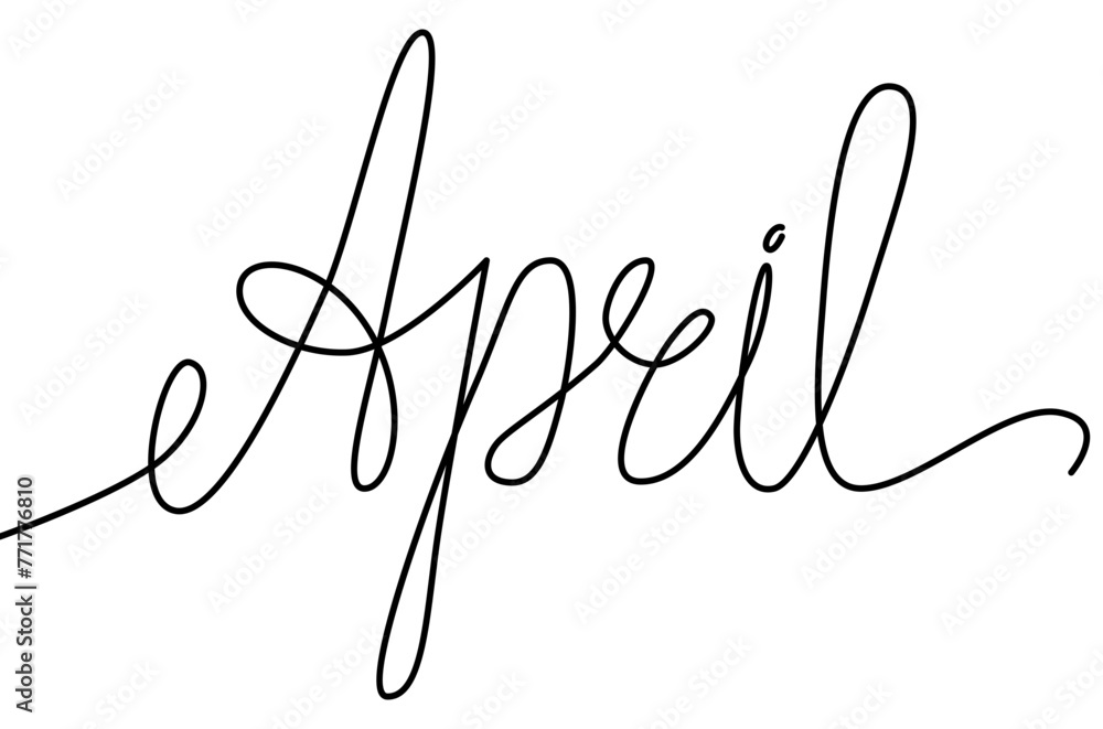 Month name continues single line. Handwritten signs pack isolated for print calendar, planner, diary. Month name continues single line. Handwritten signs pack isolated for print calendar, planner, diary.