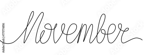 Month name continues single line. Handwritten signs pack isolated for print calendar, planner, diary.