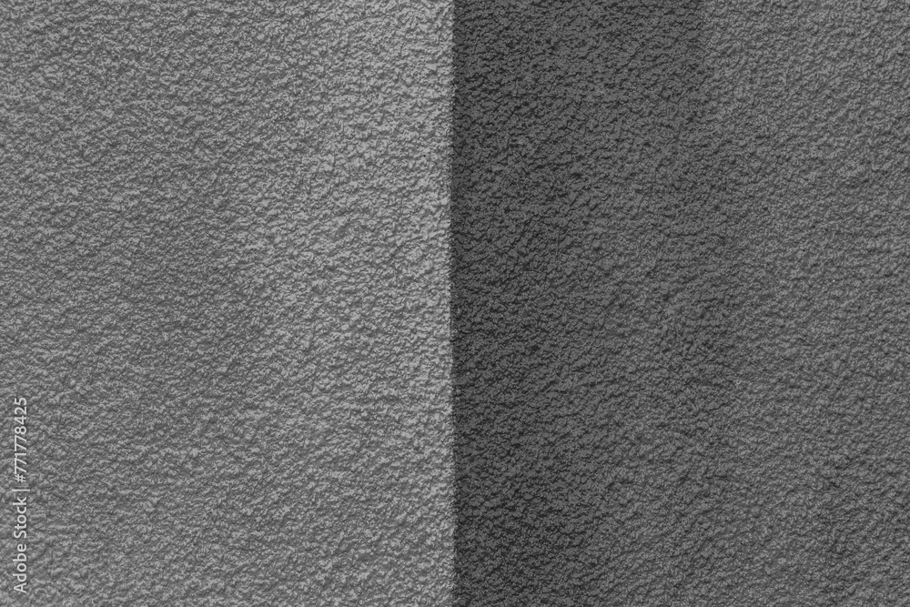 Fototapeta premium Wall Two Colors Dark Grey Abstract Design Plaster Texture Stucco Background Rough Solid Grunge Empty Blank