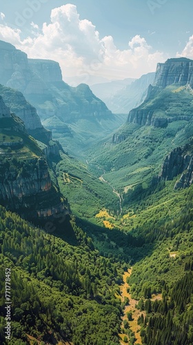 Mountain View Overlooking Valley