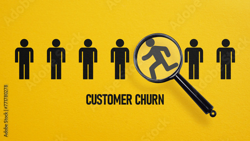 Customer churn is shown using the text photo