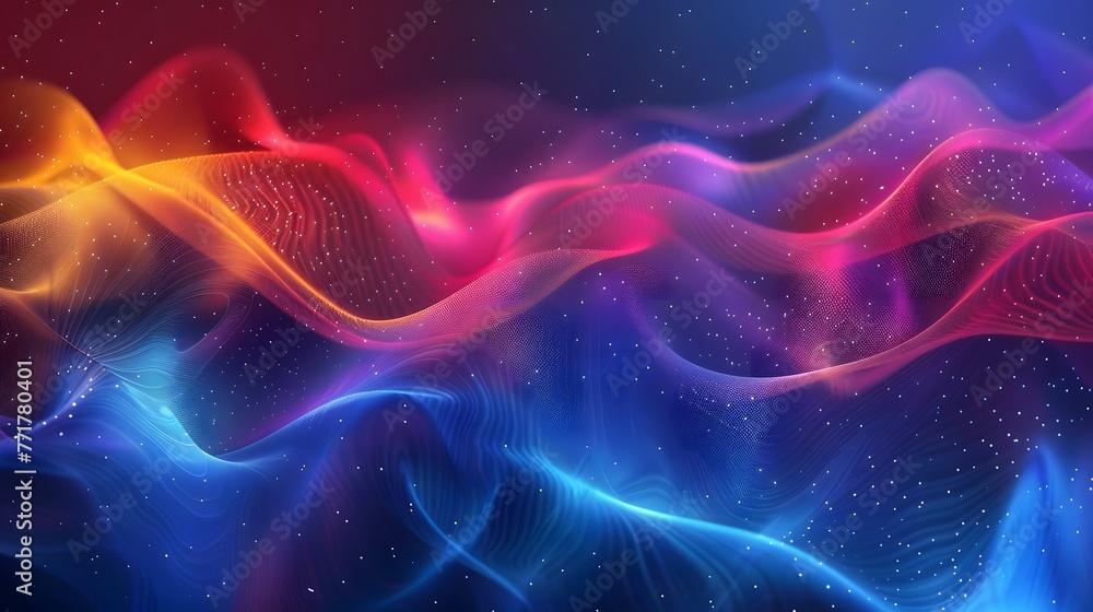 Vibrant Fusion: Luminous Abstract Background