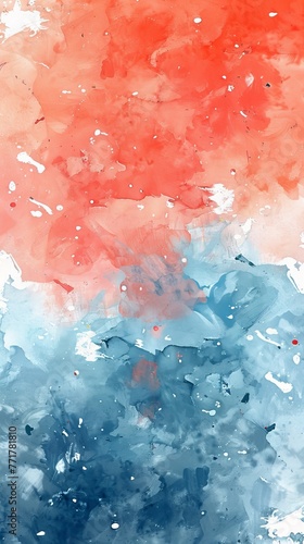 Red and White Bubbles Background