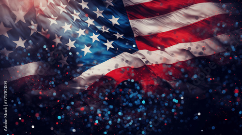 USA 4th of july background.