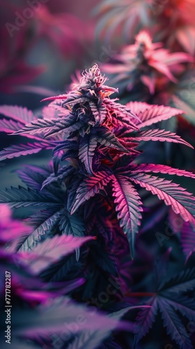 Close Up of Plant With Purple Leaves