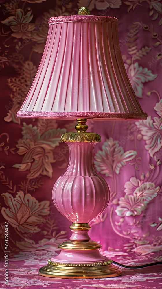 Pink Lamp With Shade