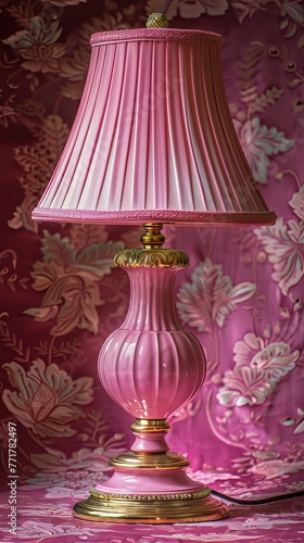 Pink Lamp With Shade