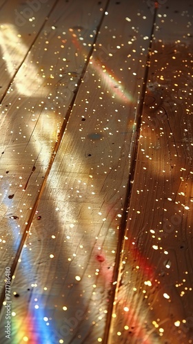 Light Shining Through Windows in Building