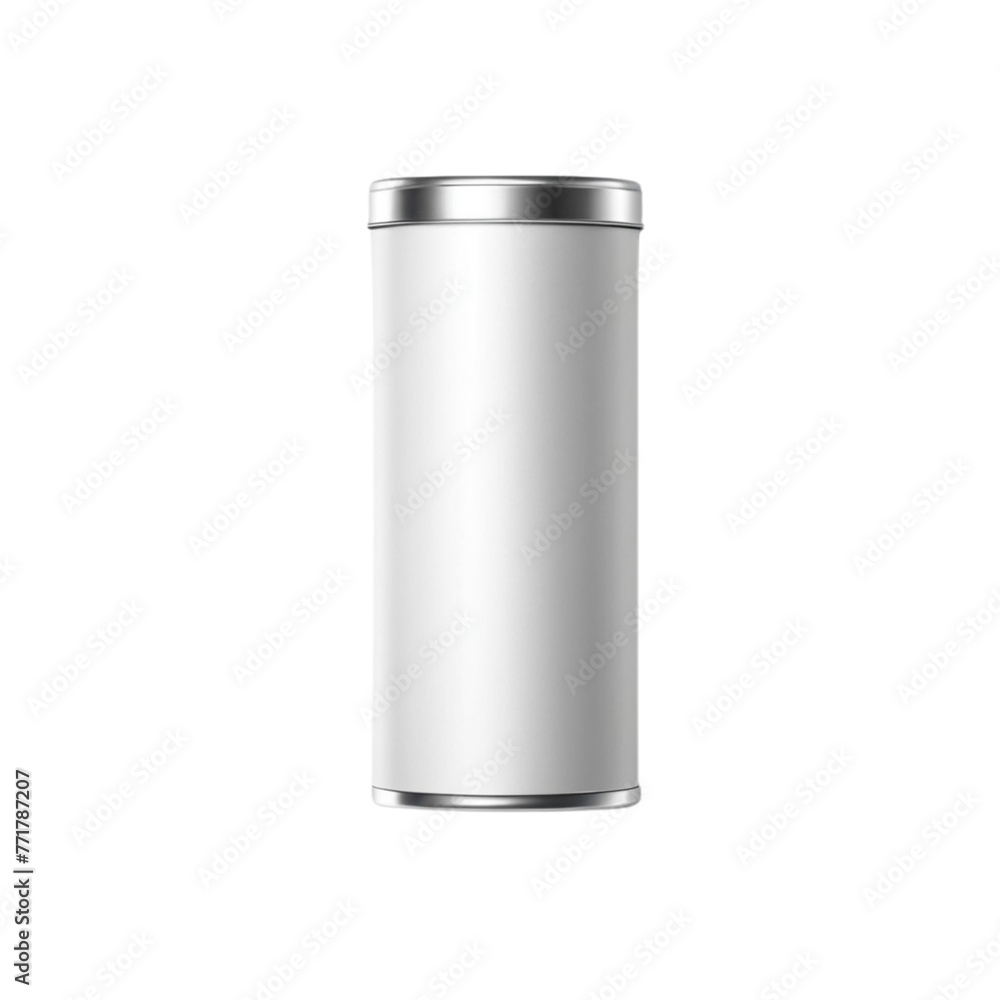 Close-up various metal and white tin can on Isolated transparent background png. generated with AI Close-up various metal and white tin can on Isolated transparent background png. generated with AI