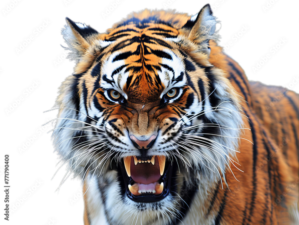 Fototapeta premium A potrait of the nagry tiger.