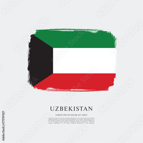 Flag of Kuwait, vector illustration 