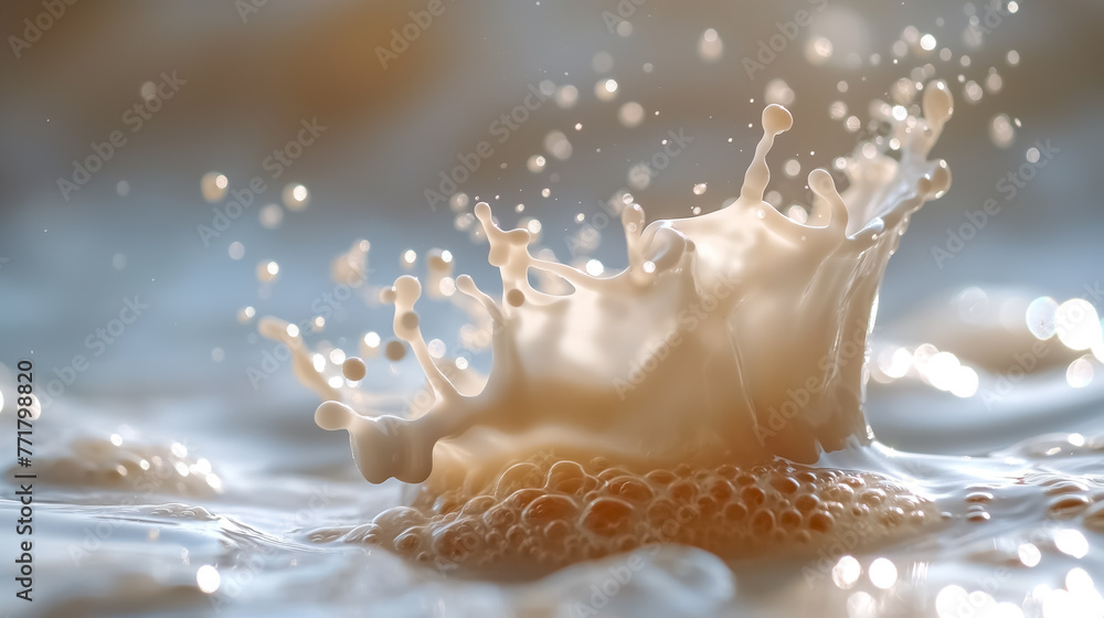 World Milk Day poster background with Glass of Milk World Milk Day poster background with Glass of Milk