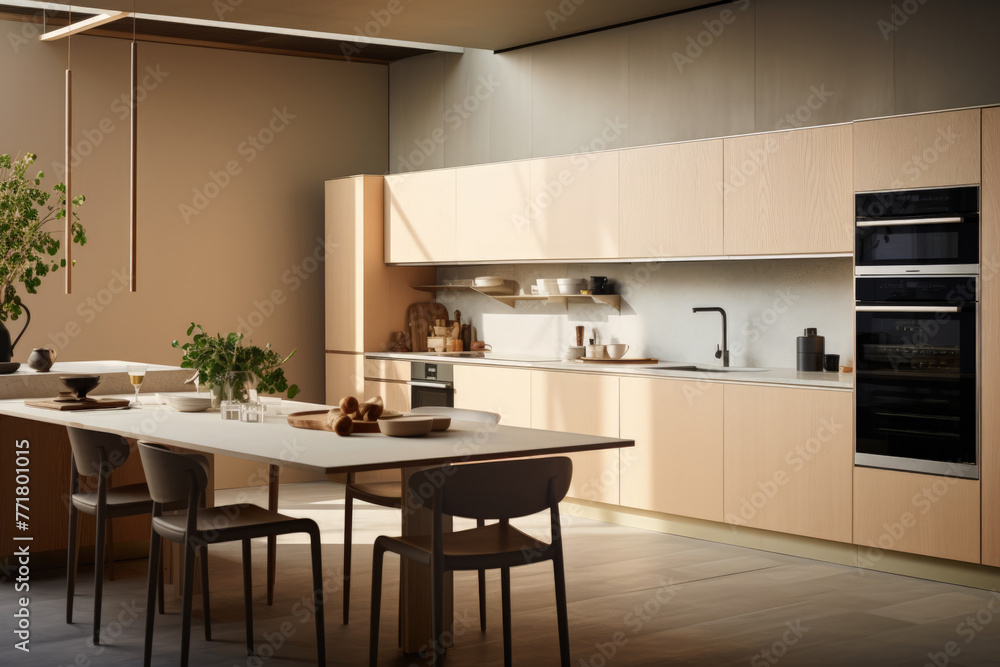 Eco-Friendly Kitchen with Recycled Materials and Energy-Saving Smart Appliances Eco-Friendly Kitchen with Recycled Materials and Energy-Saving Smart Appliances