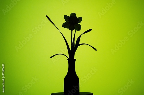 Minimalistic daffodil