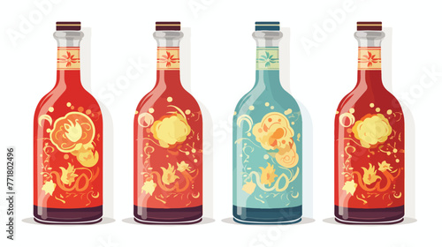 Bottle chinese vector for website symbol icon prese