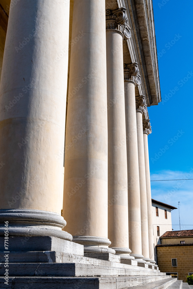 Majestic Columns of St. Peter Cathedral Entrance in Treviso Majestic Columns of St. Peter Cathedral Entrance in Treviso