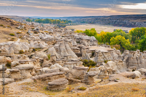 Writing on stone provincial park Alberta Canada photo