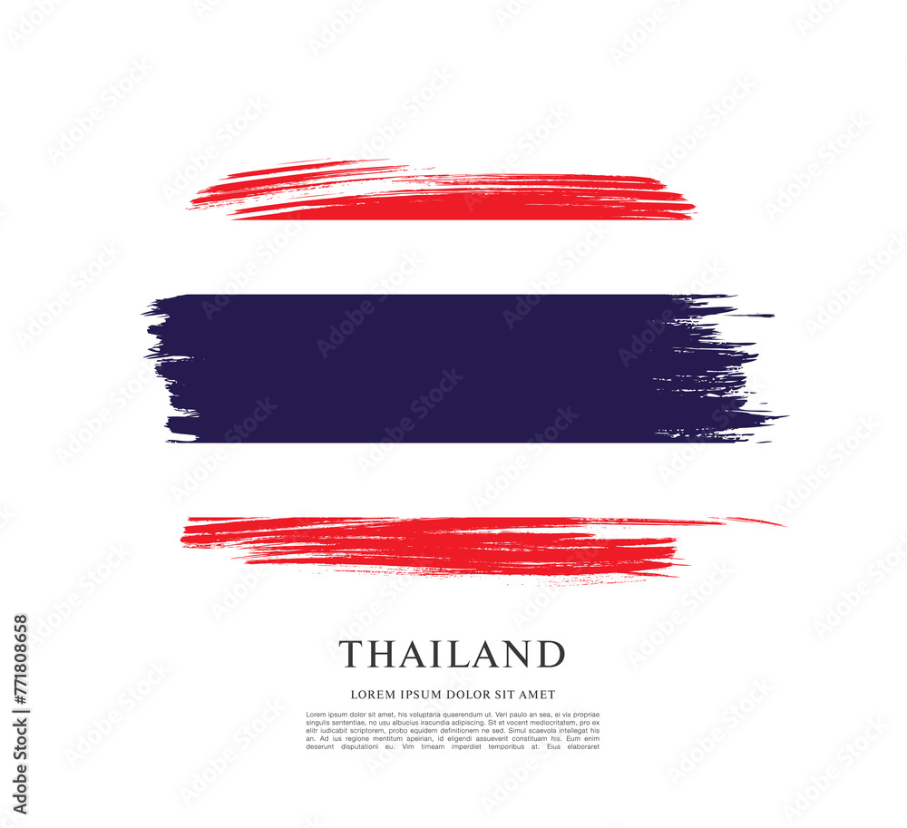 Flag of Thailand, vector illustration Flag of Thailand, vector illustration