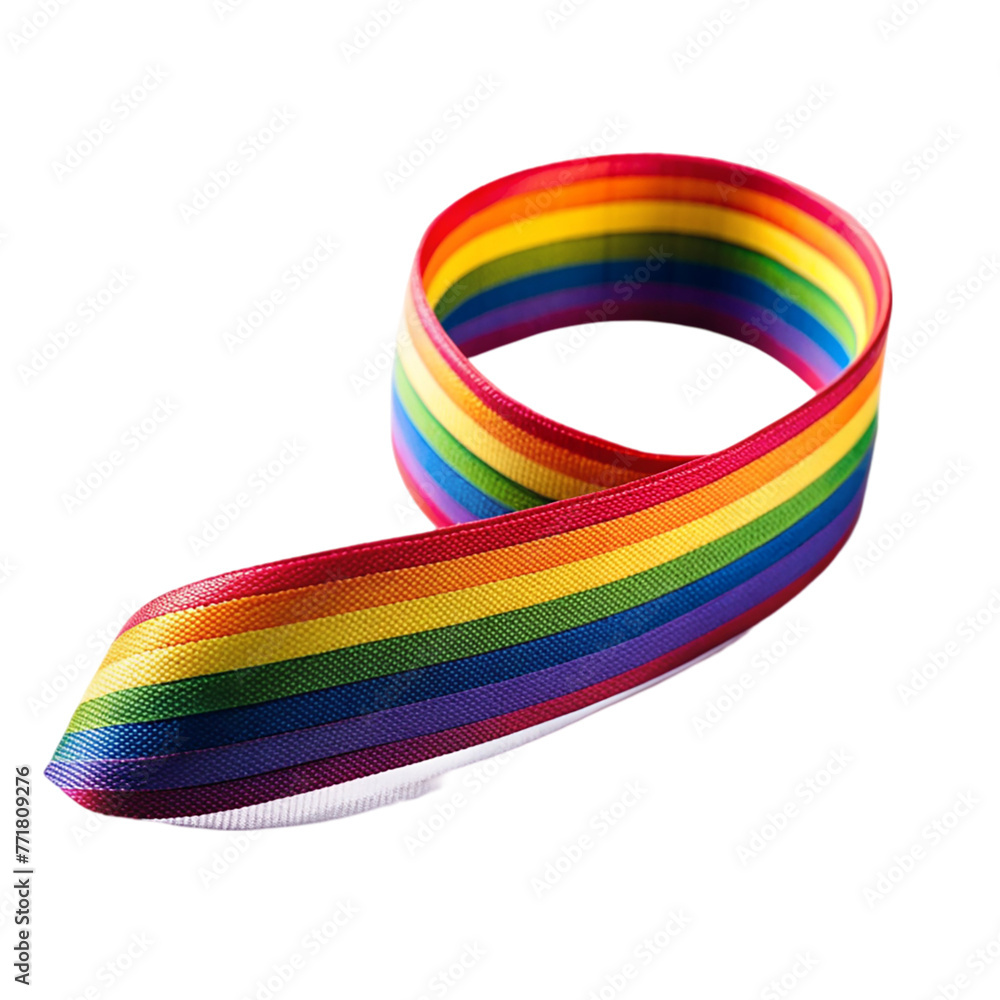 Rainbow colors ribbon, isolated on transparent background. Rainbow colors ribbon, isolated on transparent background.