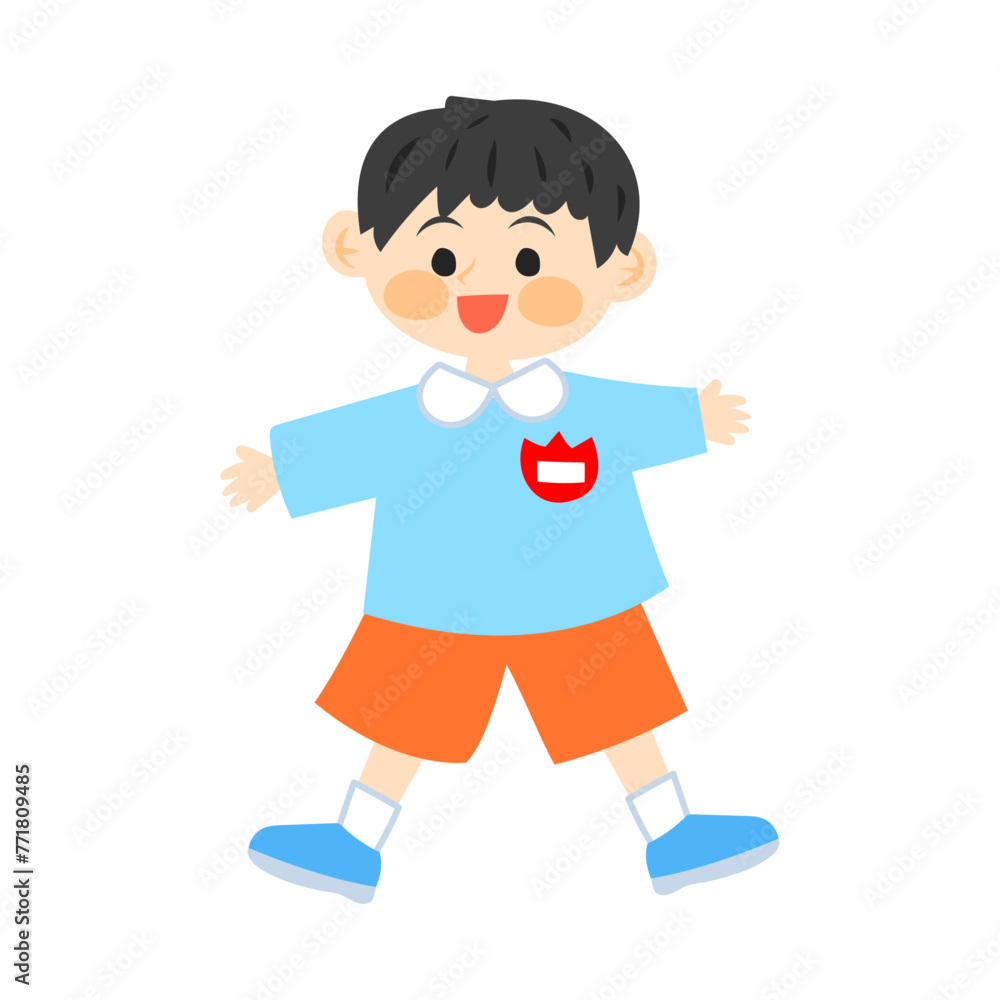 幼稚園児の男の子。フラットなベクターイラスト。
A kindergarten boy. Flat vector illustration. 幼稚園児の男の子。フラットなベクターイラスト。
A kindergarten boy. Flat vector illustration.