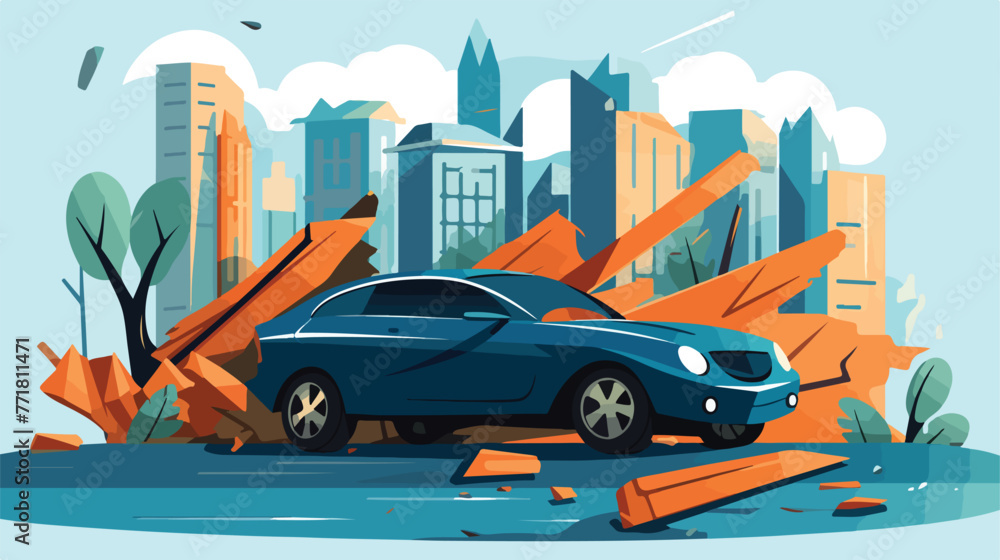 Car Insurance and Accident Risk Colourful Vector Il