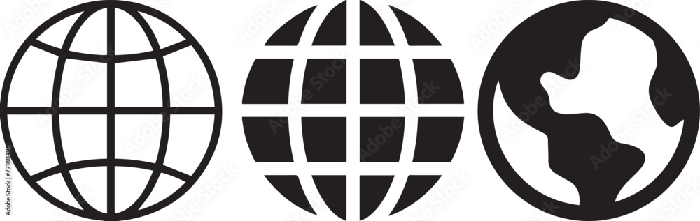 world map with icon, world map with globe. world map with globe on black world map with icon, world map with globe. world map with globe on black
