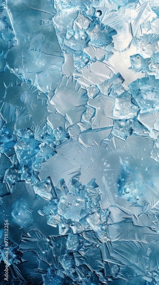 Blue ice sculpture set against a pristine white background. Elegant and captivating frozen artwork. Blue ice sculpture set against a pristine white background. Elegant and captivating frozen artwork.