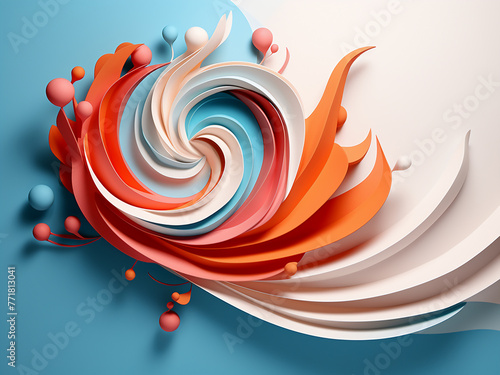 Business presentations shine with abstract paper art style designs.