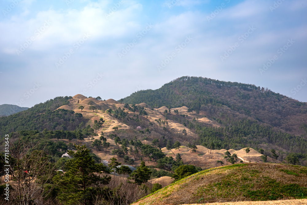 Ancient Tombs in Jisan-dong, Goryeong, Korea. The ancient tombs in Jisan-dong, Goryeong, were listed as UNESCO World Heritage Sites on September 17, 2023.