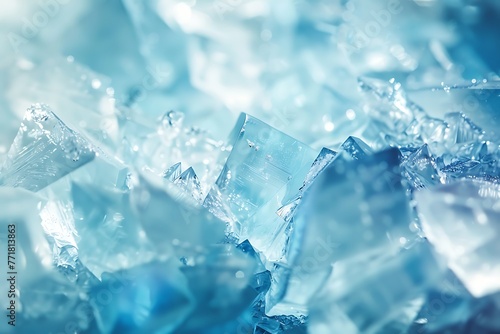 : Fvectors logo, shimmering ice crystals, cool elegance.