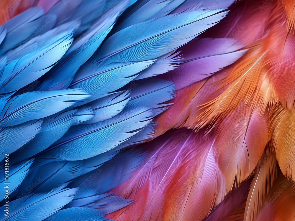 Swirling blue and orange patterns stand out against a black backdrop Swirling blue and orange patterns stand out against a black backdrop