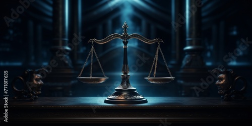 scales courtroom justice Generative AI