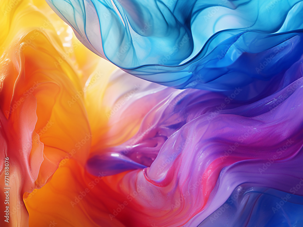 Fototapeta premium Vibrant textures offer a dynamic backdrop.