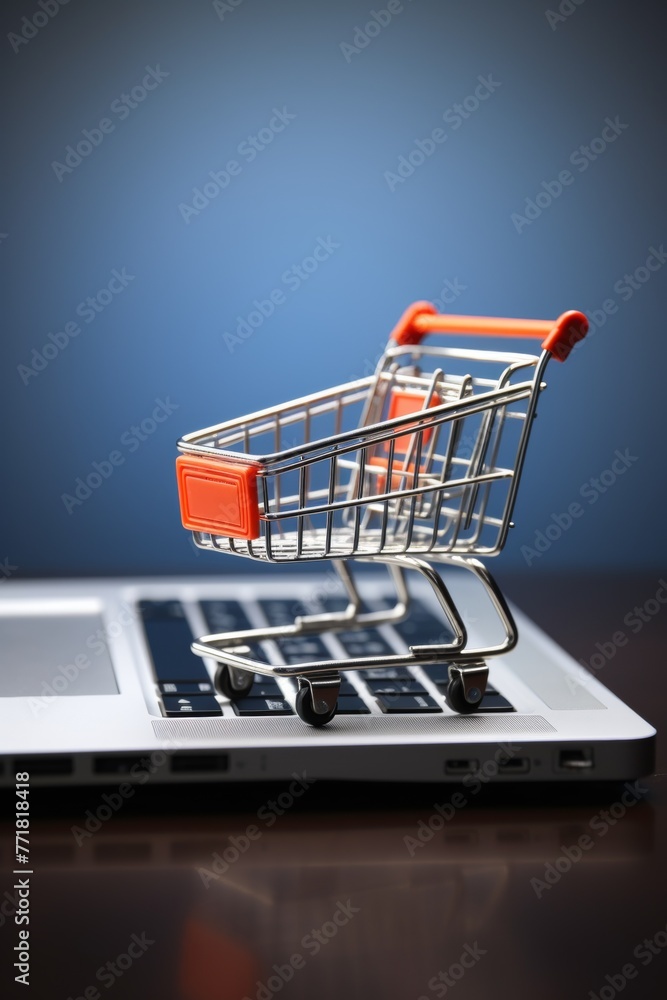 ordering and delivering goods online shopping cart laptop Generative AI