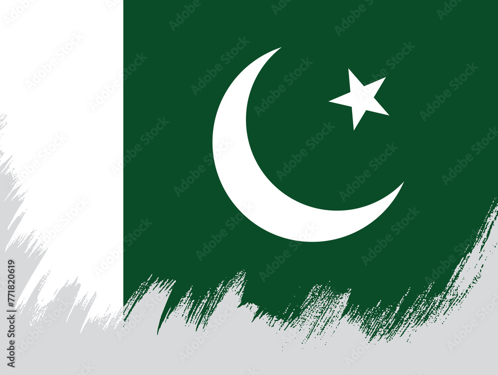 Flag of Pakistan, vector illustration Flag of Pakistan, vector illustration