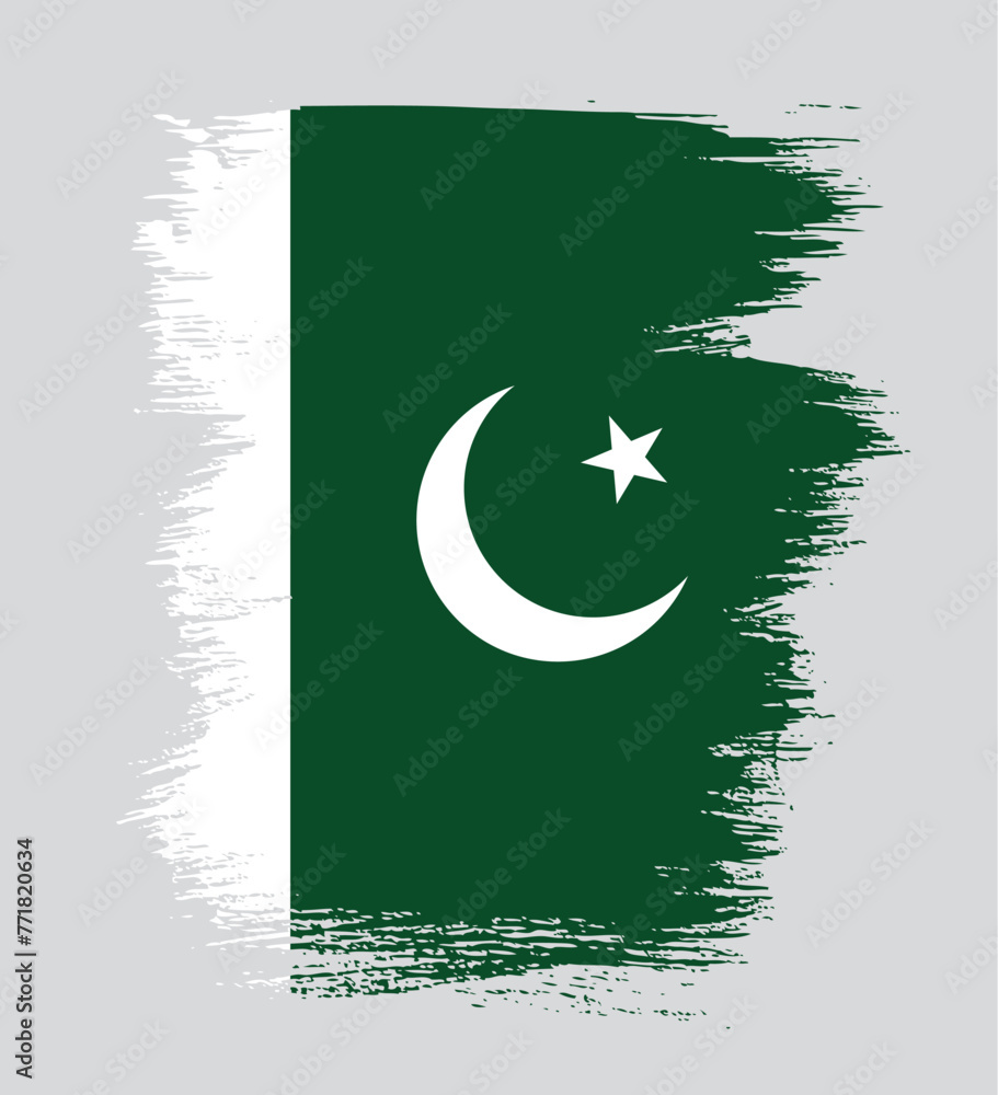 Flag of Pakistan, vector illustration Flag of Pakistan, vector illustration