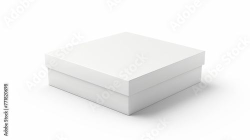 The blank box is isolated on a white background. This is a modern illustration. © Zaleman