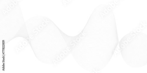 White abstract lines and waves background design desktop wallpaper clean and convenient