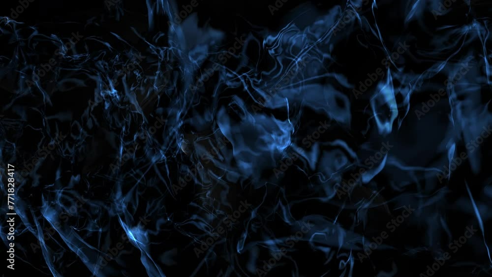 An abstract image featuring a black and blue background with swirling smoke. Ideal for use as a texture or background in design projects An abstract image featuring a black and blue background with swirling smoke. Ideal for use as a texture or background in design projects