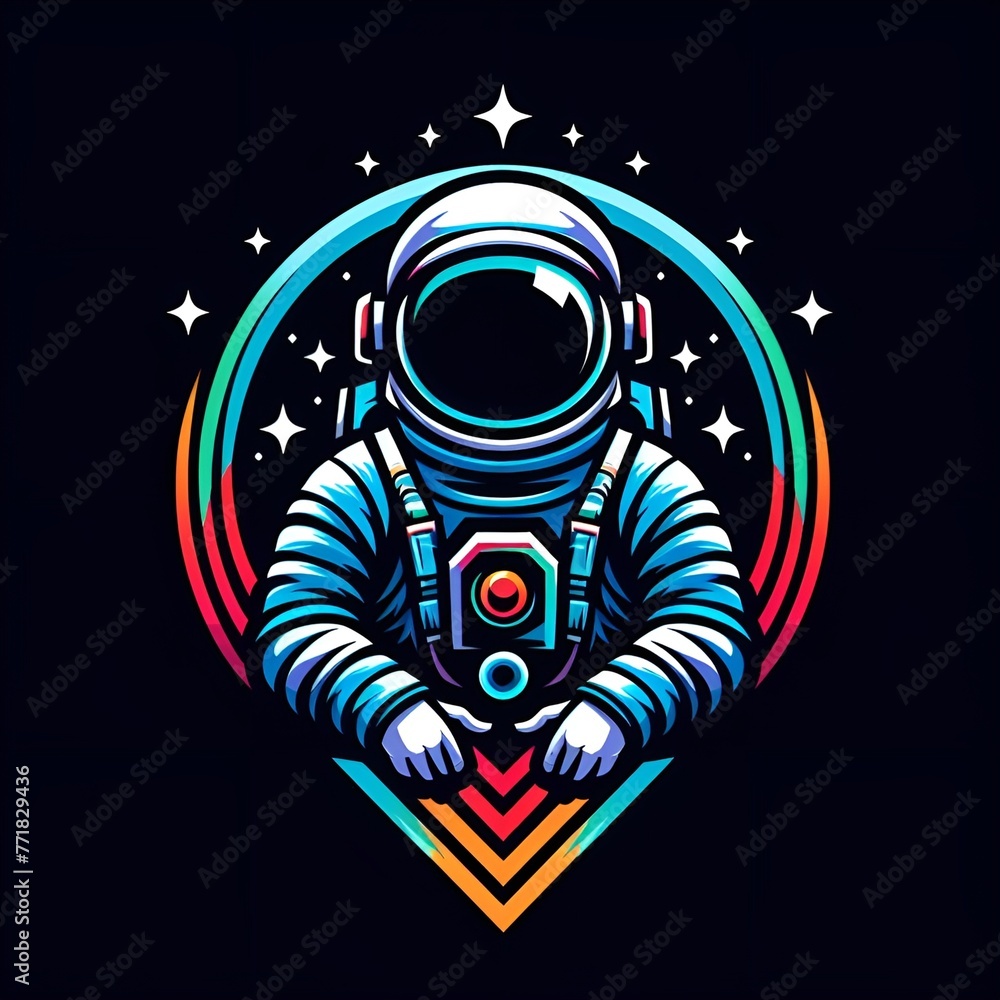 Fototapeta premium astronaut icon
